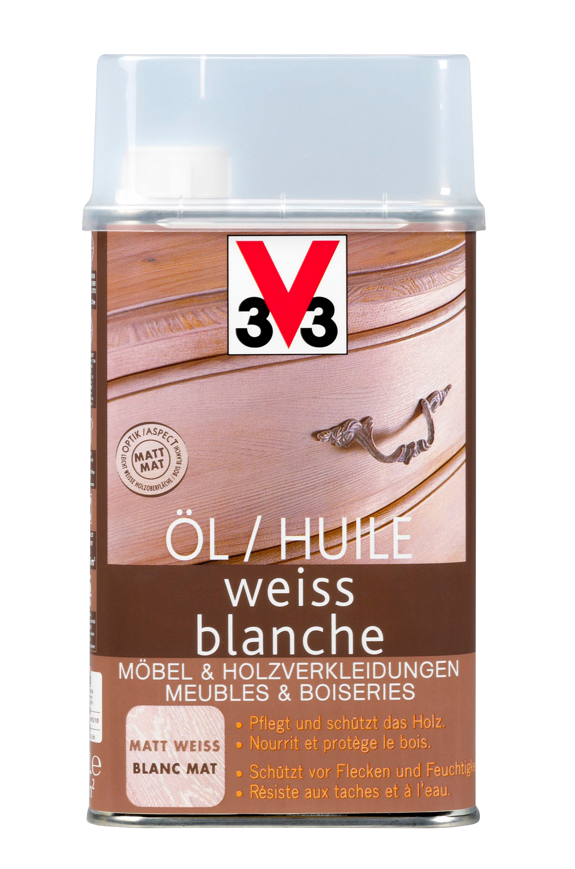 huile blanche bois - huile blanche v33